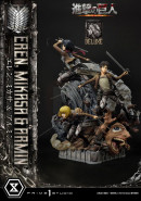 Attack on Titan Ultimate Premium Masterline socha Eren, Mikasa, & Armin Deluxe Bonus Version 72 cm